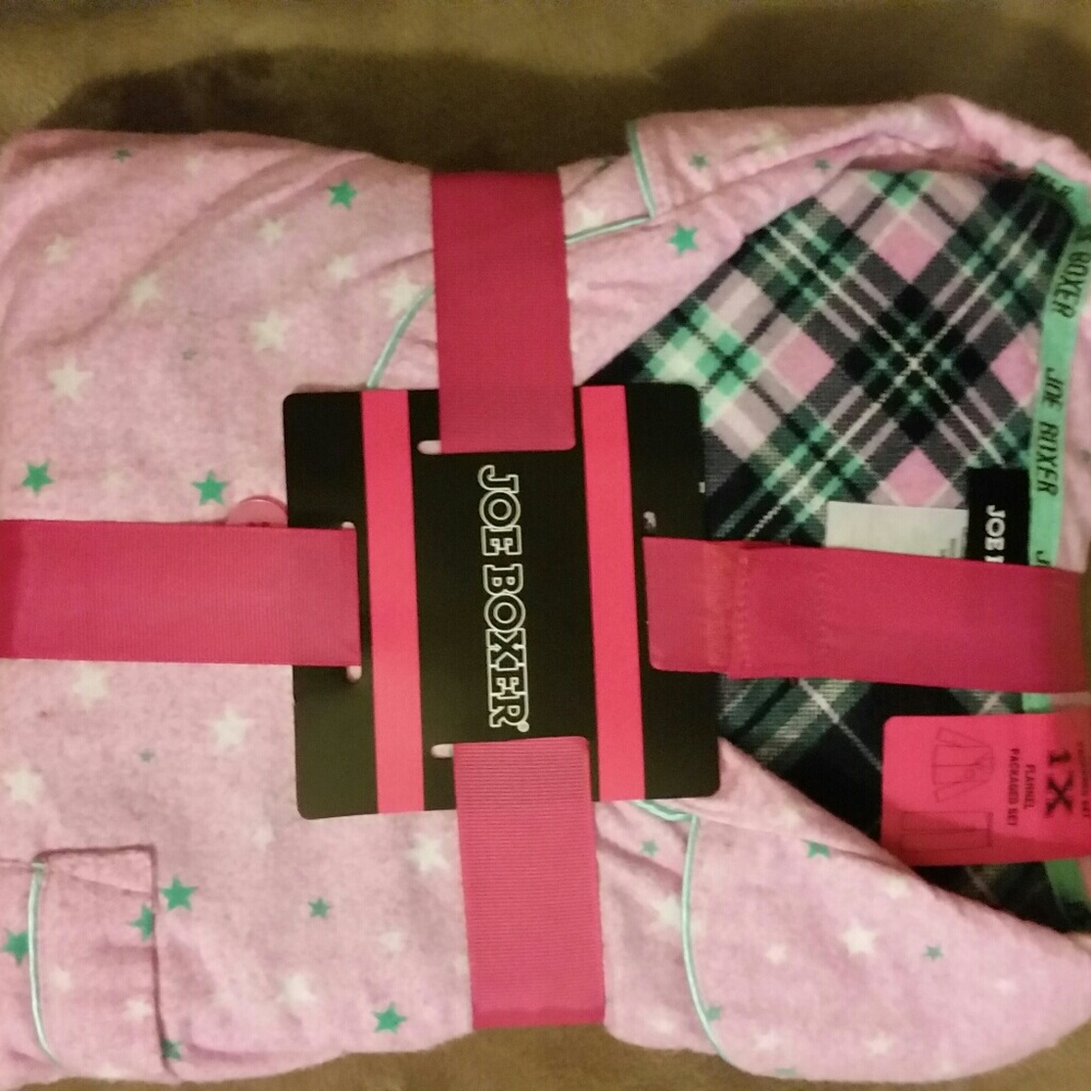 Plus size Joe Boxer flannel pajamas
